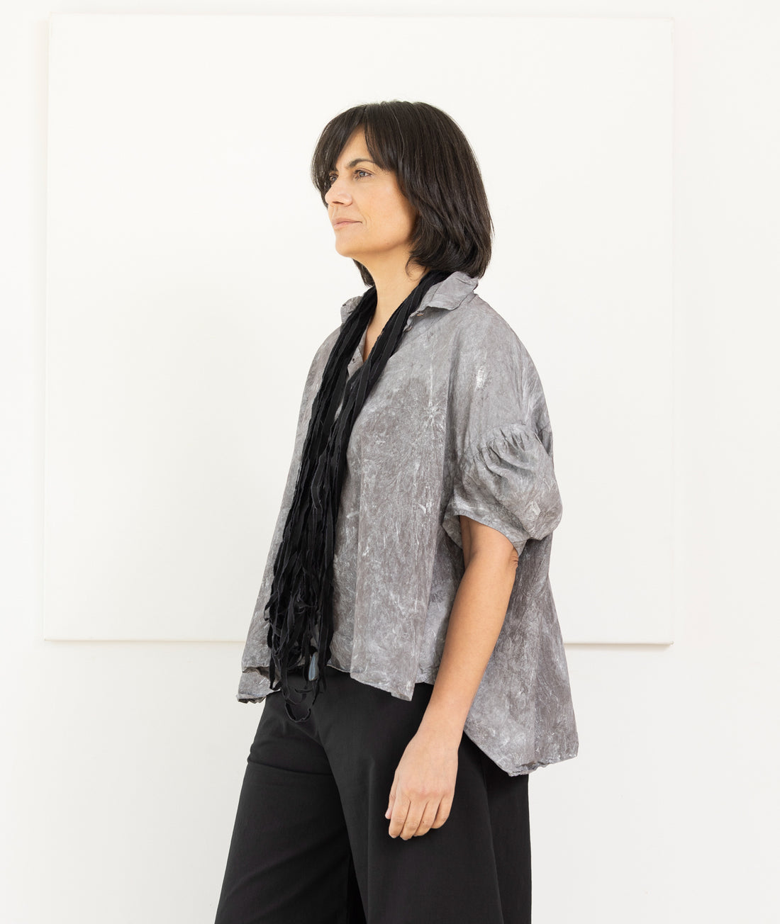 RUNDHOLZ DIP blouse amber fog