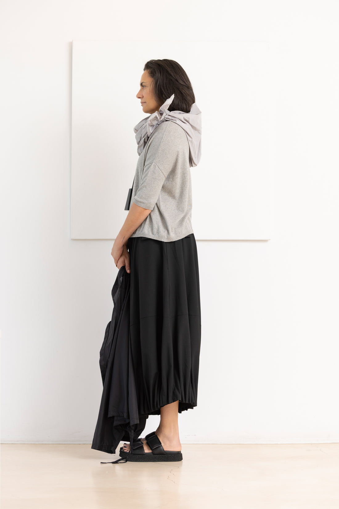 MA ' RY ' YA top boat light grey