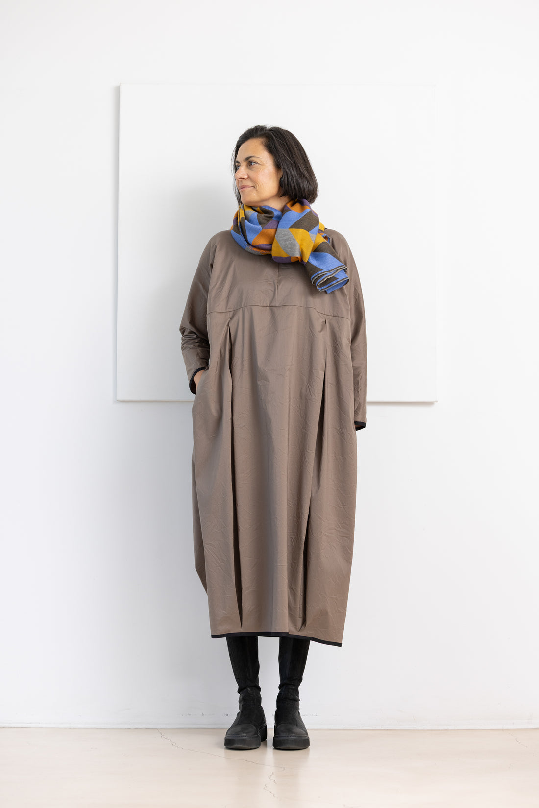 MIIYU DOLMAN DRESS BRONZE
