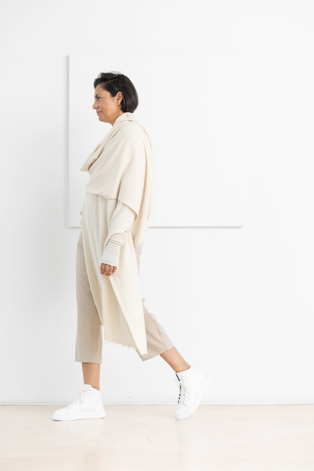 RUNDHOLZ KNITTED SCARF BONE