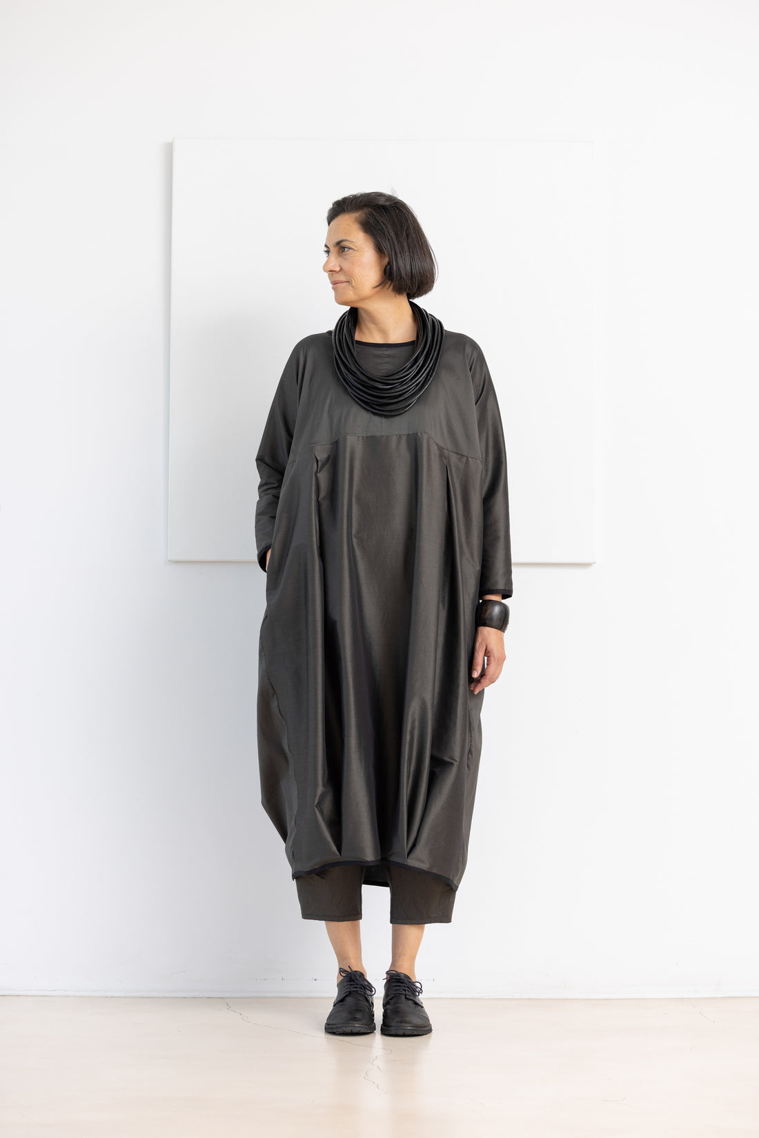 MIIYU Vestido Dolman verde militar