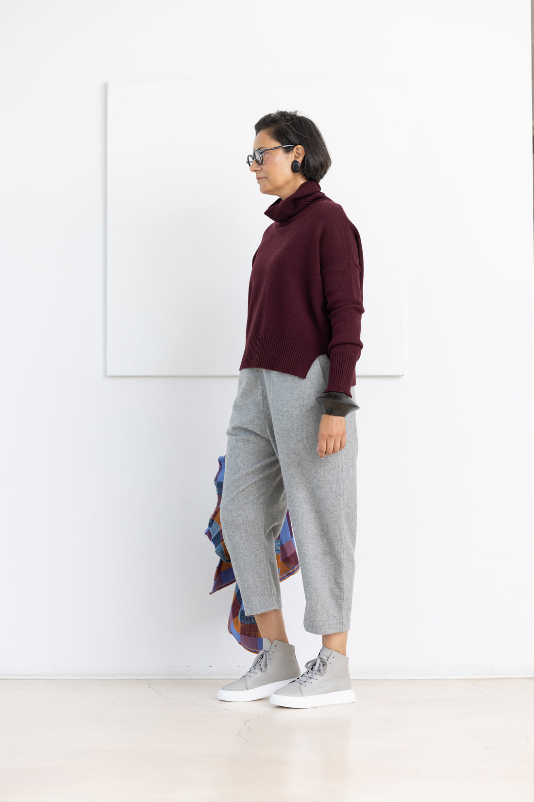 MA ' RY ' YA  PULL NECK BORDEAUX