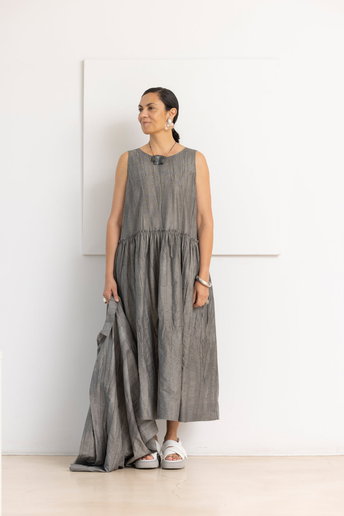 SOH crinkled-effect dress