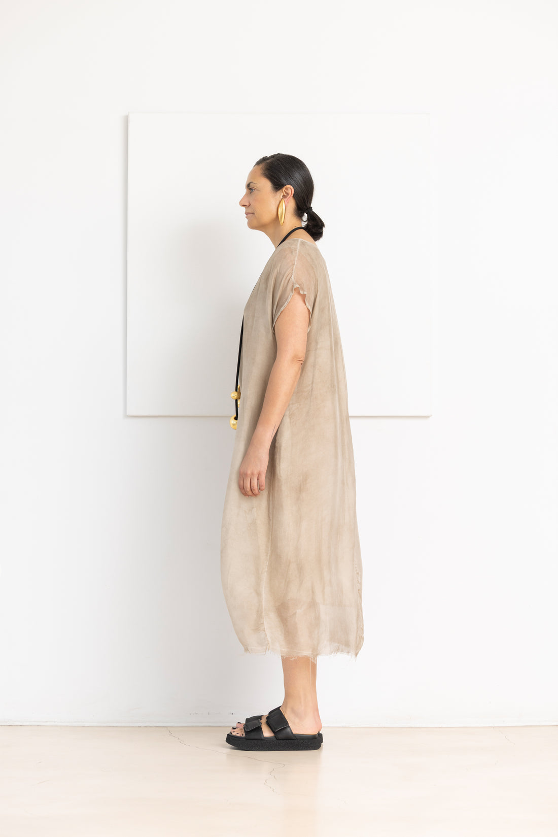SANCTAMUERTE dress sandshell