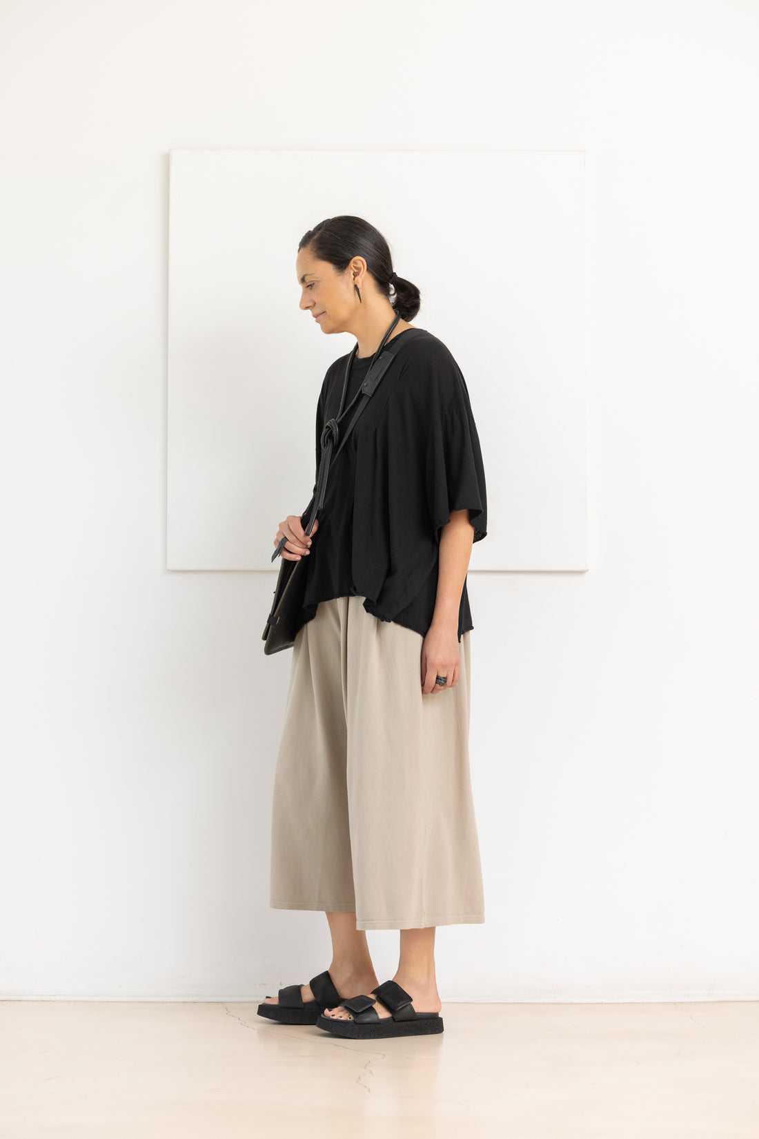 SERIE NUMERICA oversized top black
