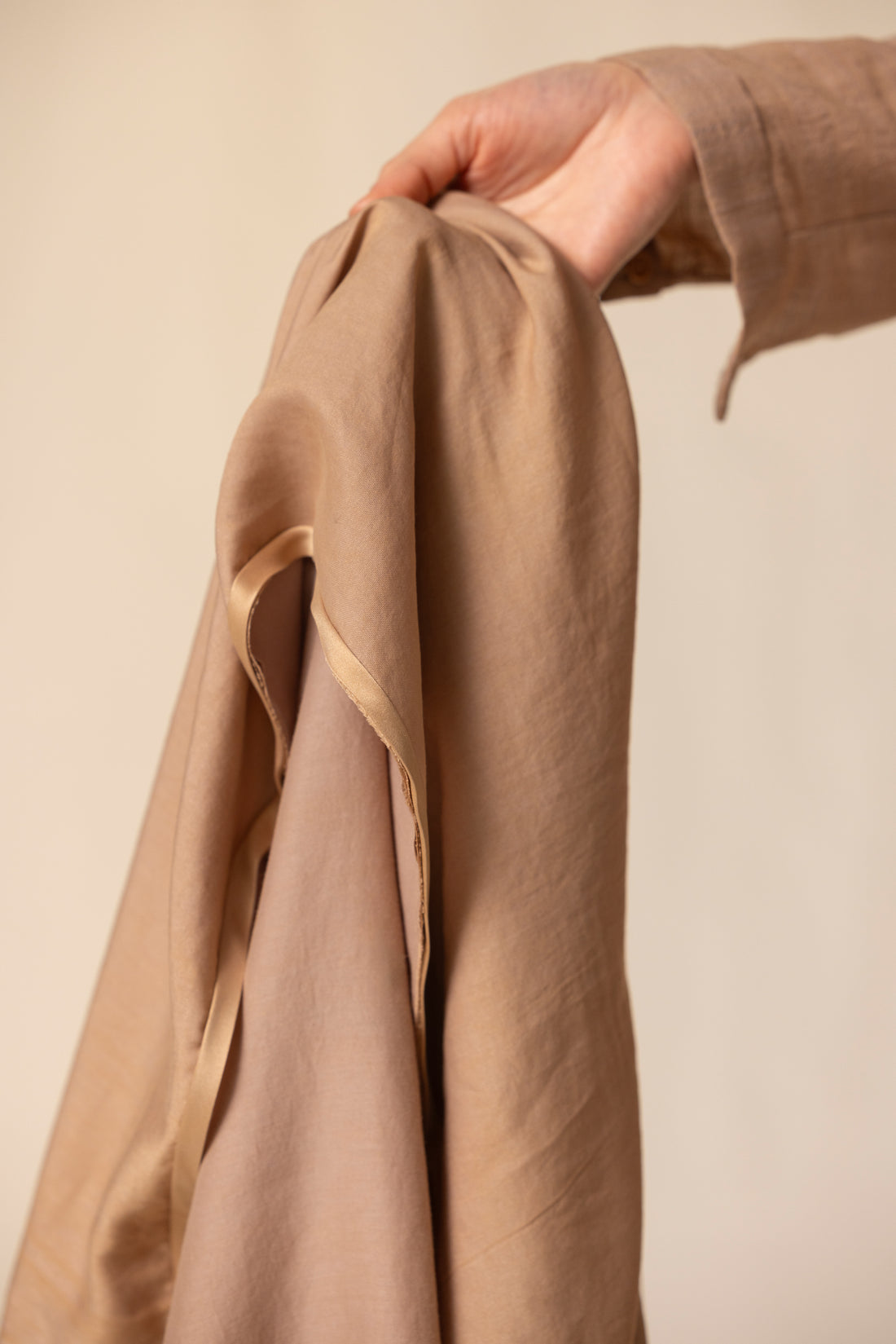 MIIYU cotton silk shawl clay
