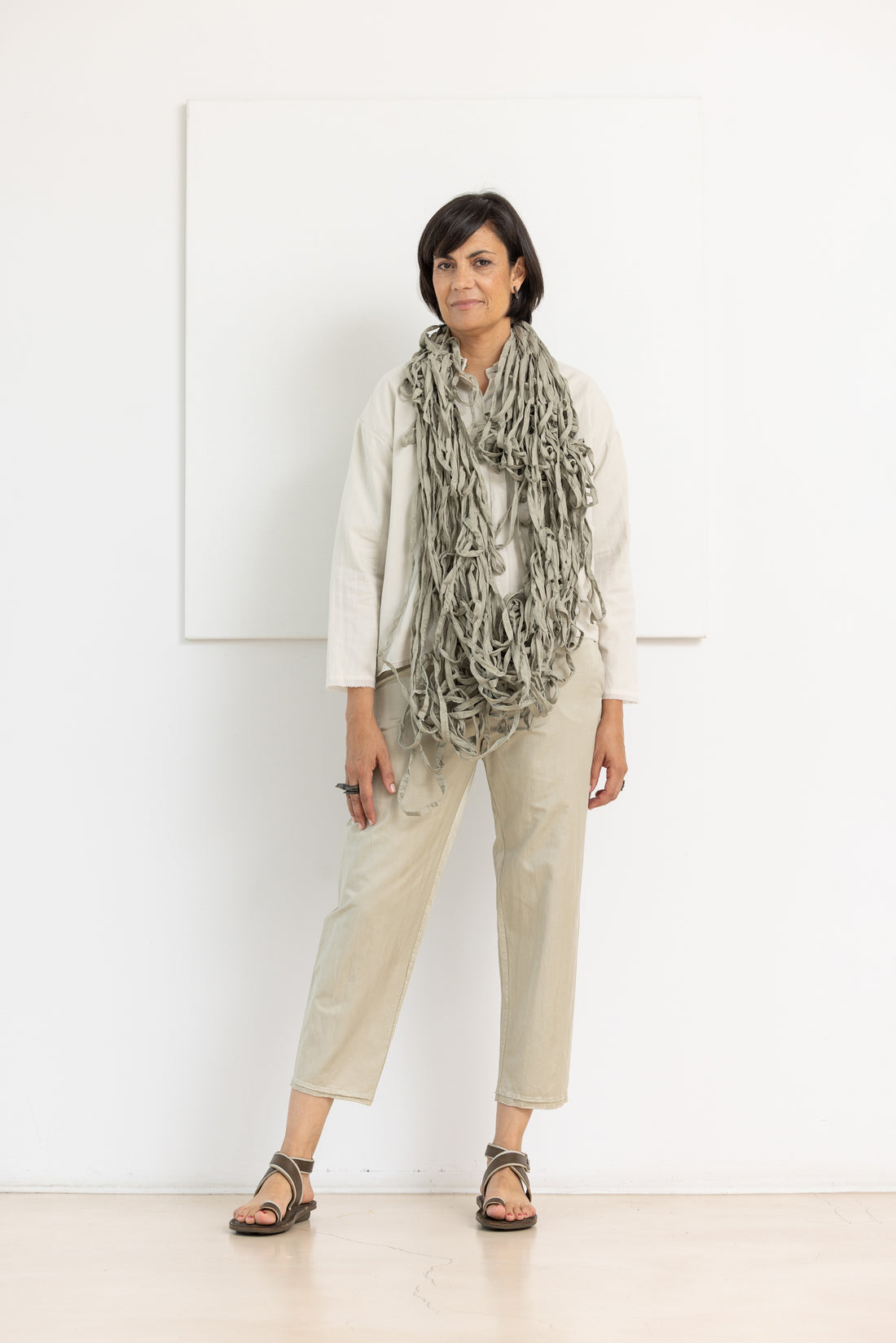 MIIYU COTTON B SHIRT MINT GREY