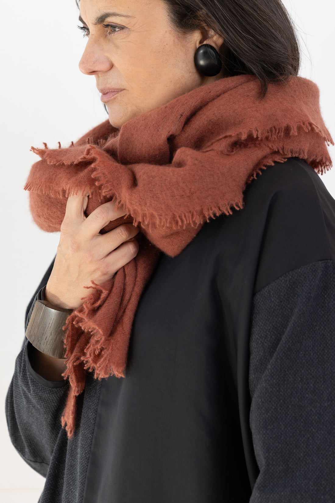 MIRROR IN THE SKY SCARF CHESTNUT