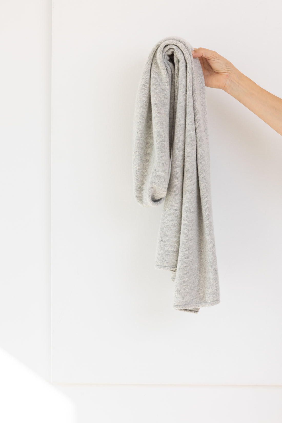 LA VACA LOCA SCARF WOOL CASHMERE GRAY