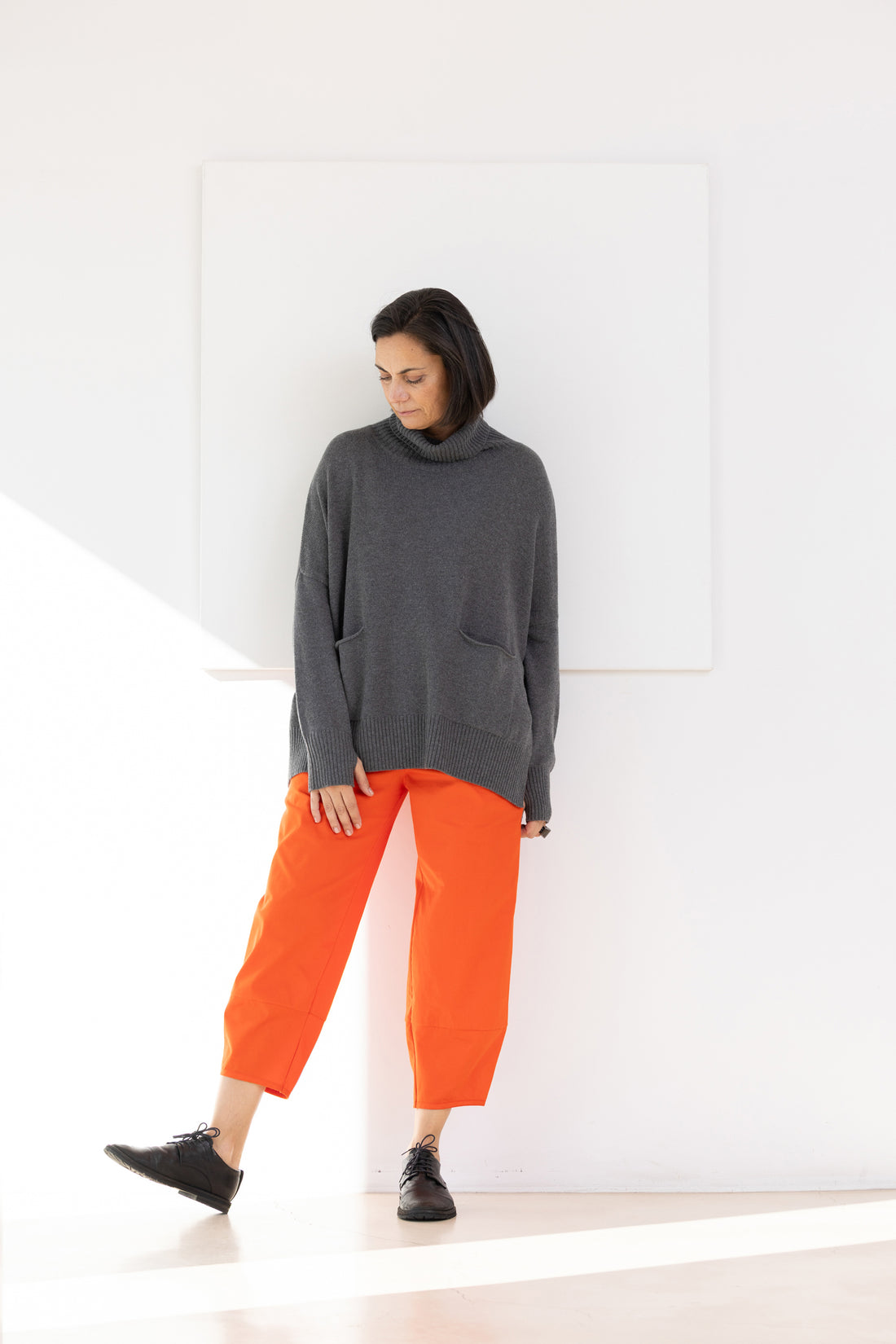 MIIYU MUSHROOM TROUSERS ORANGE