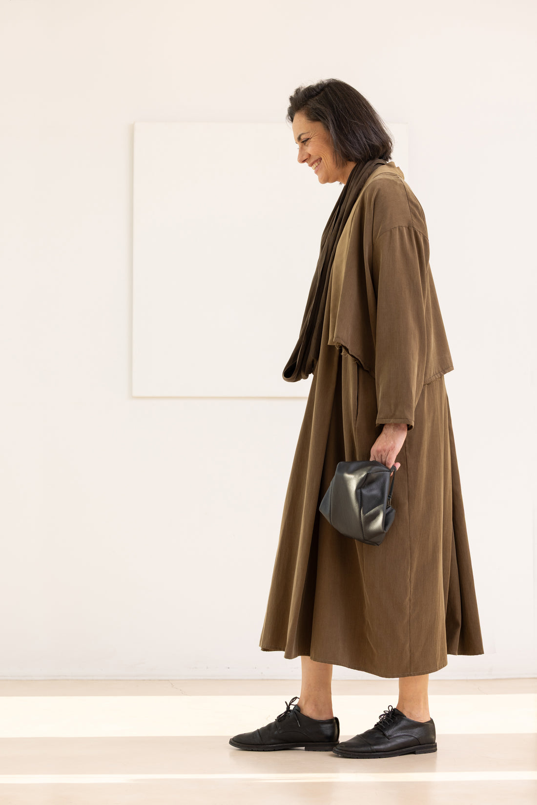 MIIYU SHORT KIMONO CUPRO OCHER