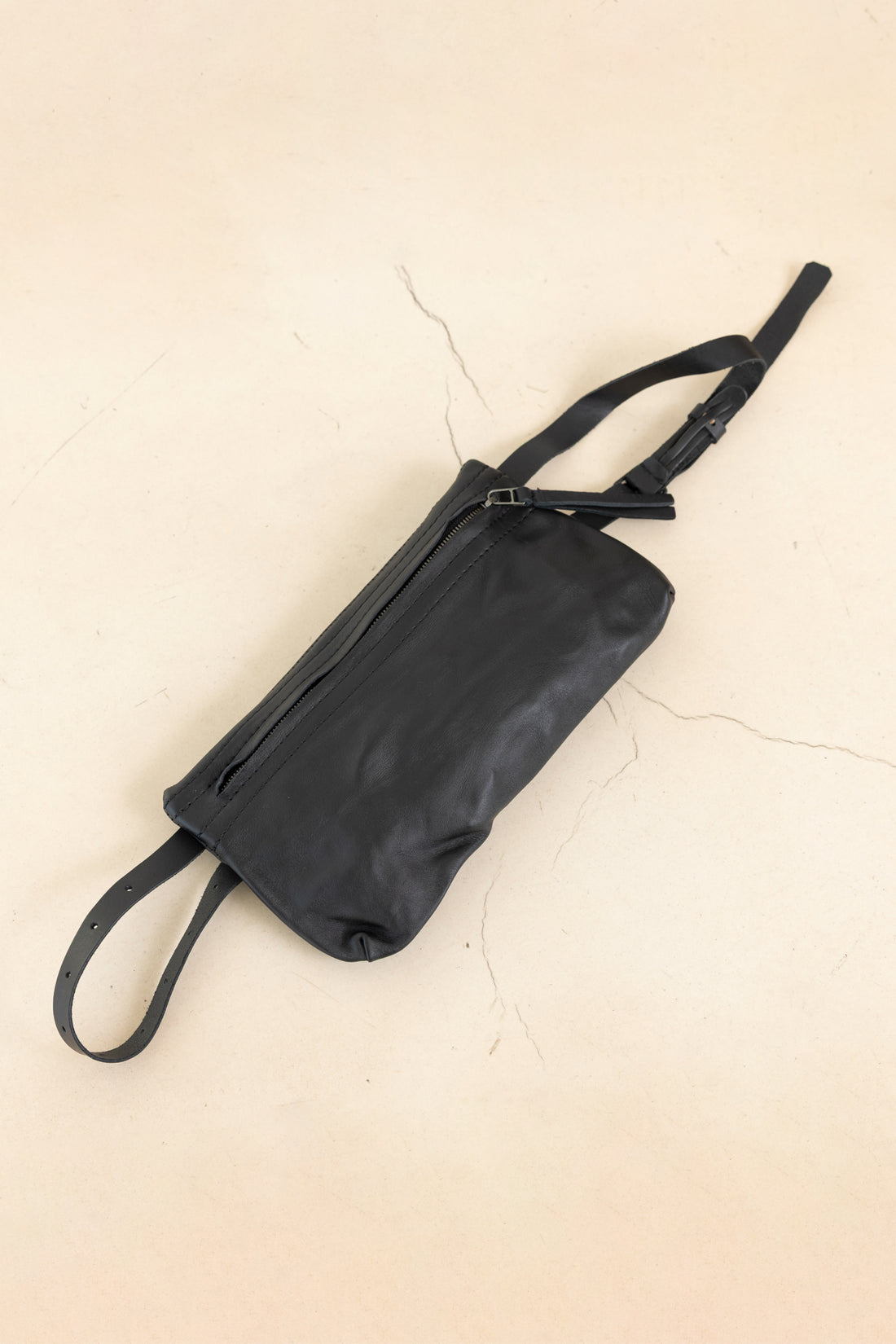 BELT BAG LEATHER BLACK