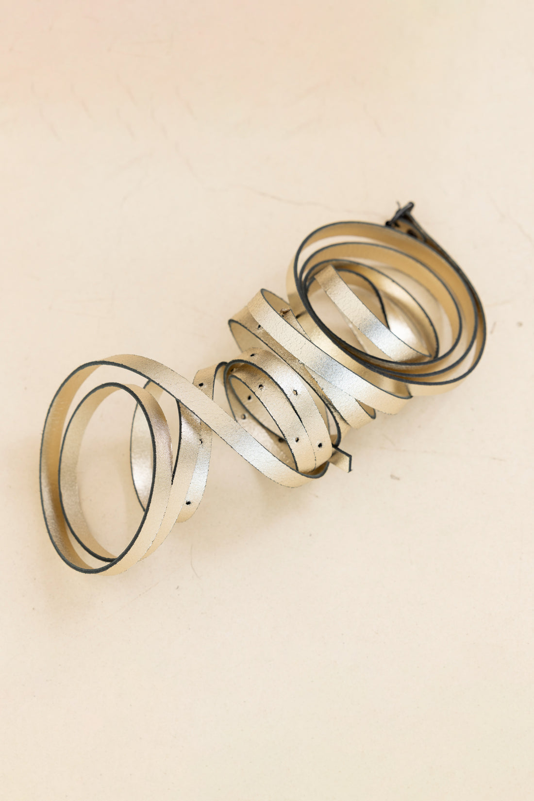 WRAP BELT LEATHER GOLD