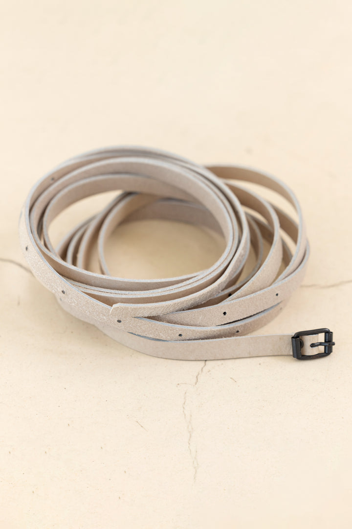 WRAP BELT LEATHER SAND
