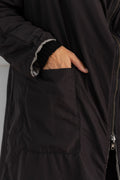 KIMONORAIN Abrigo reversible gris y negro – imagen 12