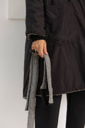 KIMONORAIN Abrigo reversible gris y negro – imagen 13
