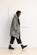 KIMONORAIN Abrigo reversible gris y negro – imagen 5