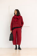 MAMA B Bufanda segovia en tono rojo oscuro – imagen 3