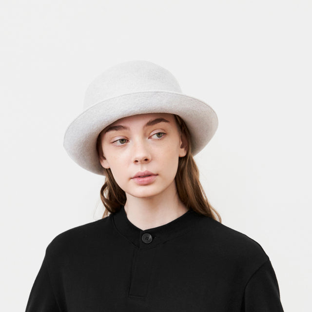 MATURE WIDEN BELL HAT LIGHT GREY