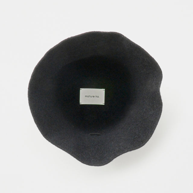 MATURE BELL HAT LAMB WOOL BLACK