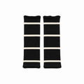 MAMA B Cotto gloves black stripes – image 2
