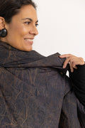 SANCTAMUERTE Chaqueta corta moteada marrone y gris – imagen 7