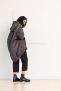 SANCTAMUERTE Chaqueta moteada marrone y gris – imagen 3