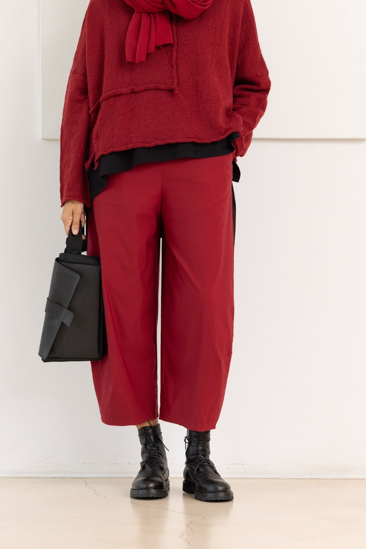 RUNDHOLZ BLACK LABEL pantalones tulipán rojo