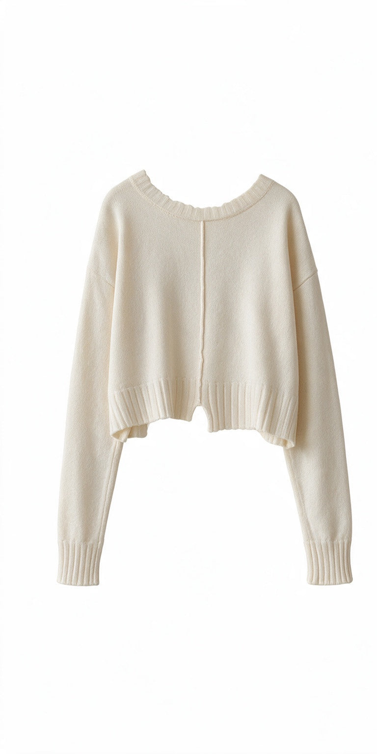 SERIE NUMERICA Camisola de malha natural