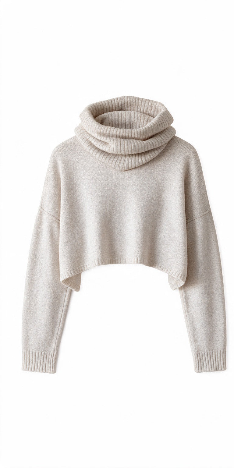 STUDIO B3 camisola de malha branco-creme