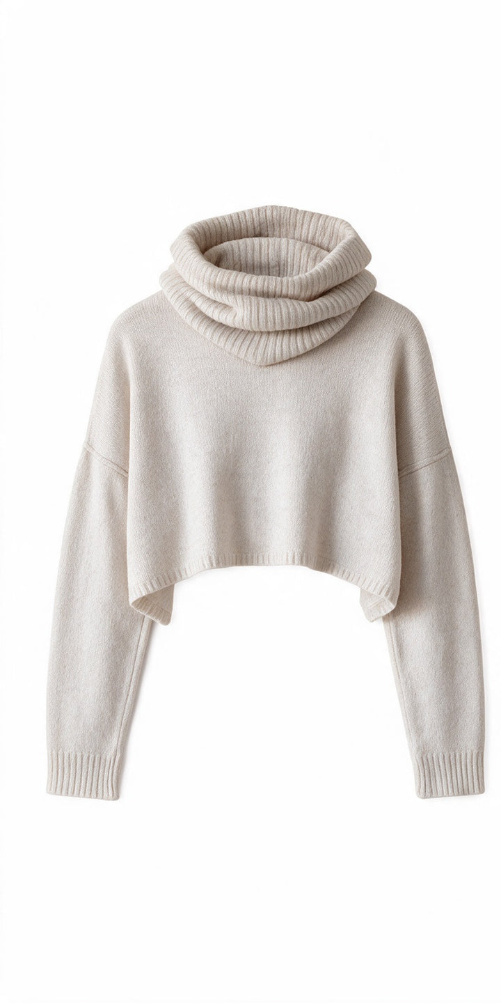 STUDIO B3 camisola de malha branco-creme