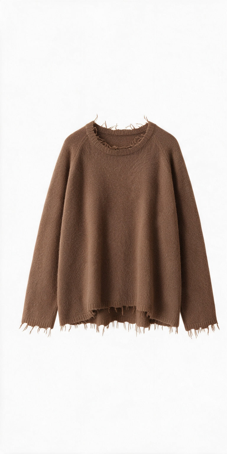 RUNDHOLZ DIP camisola castanho terroso