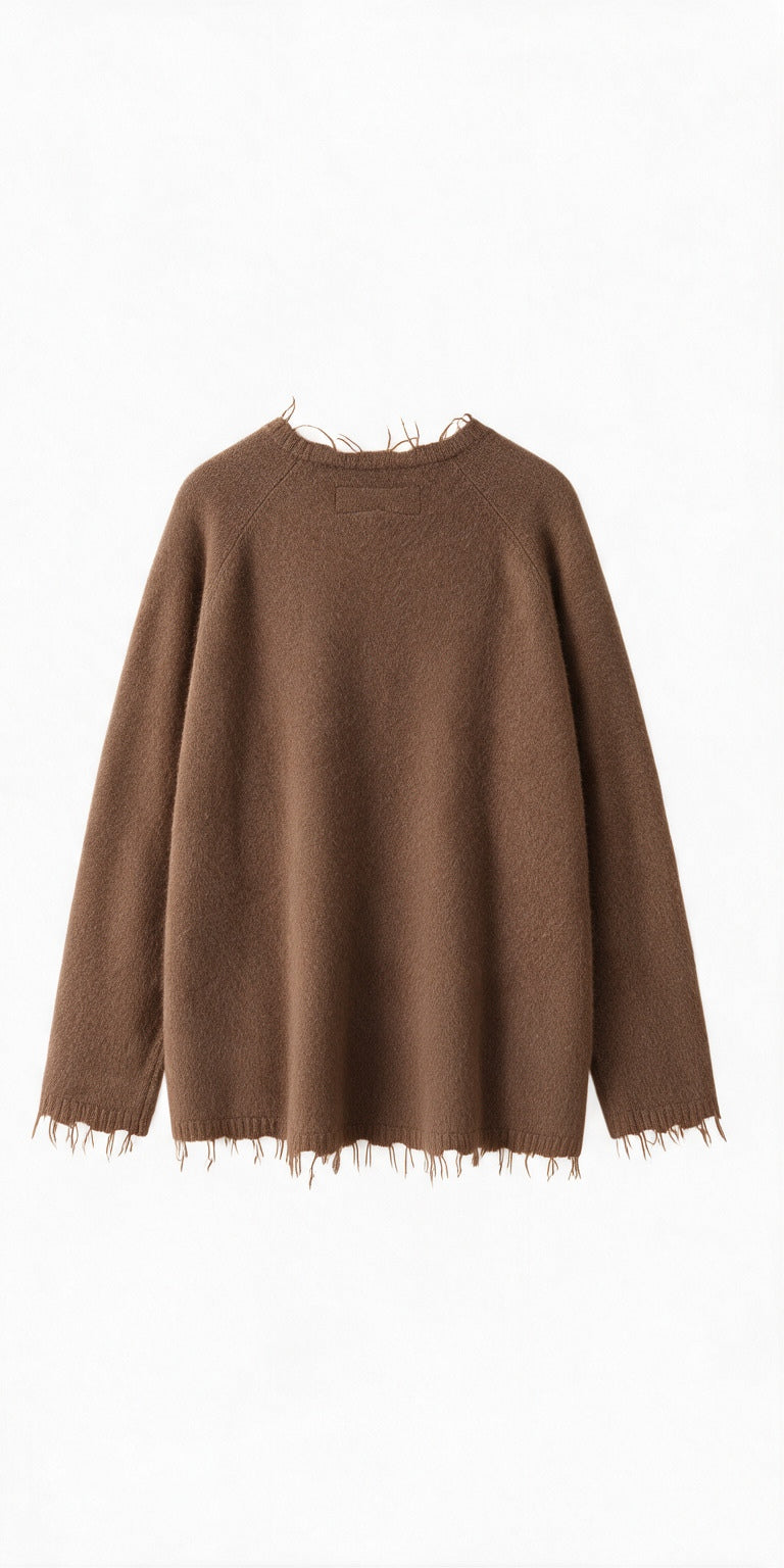 RUNDHOLZ DIP camisola castanho terroso