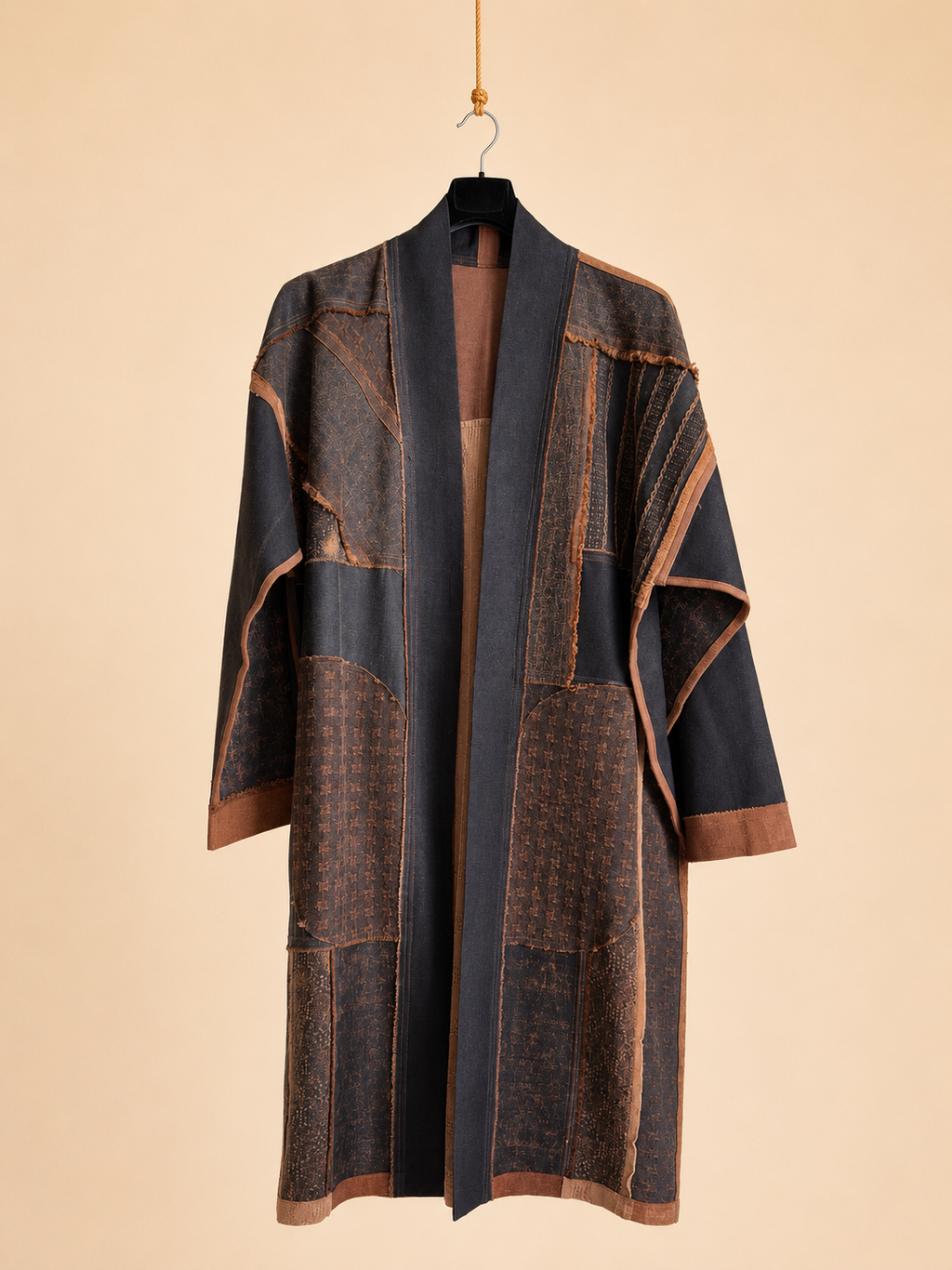 NOIR patchwork classic kimono